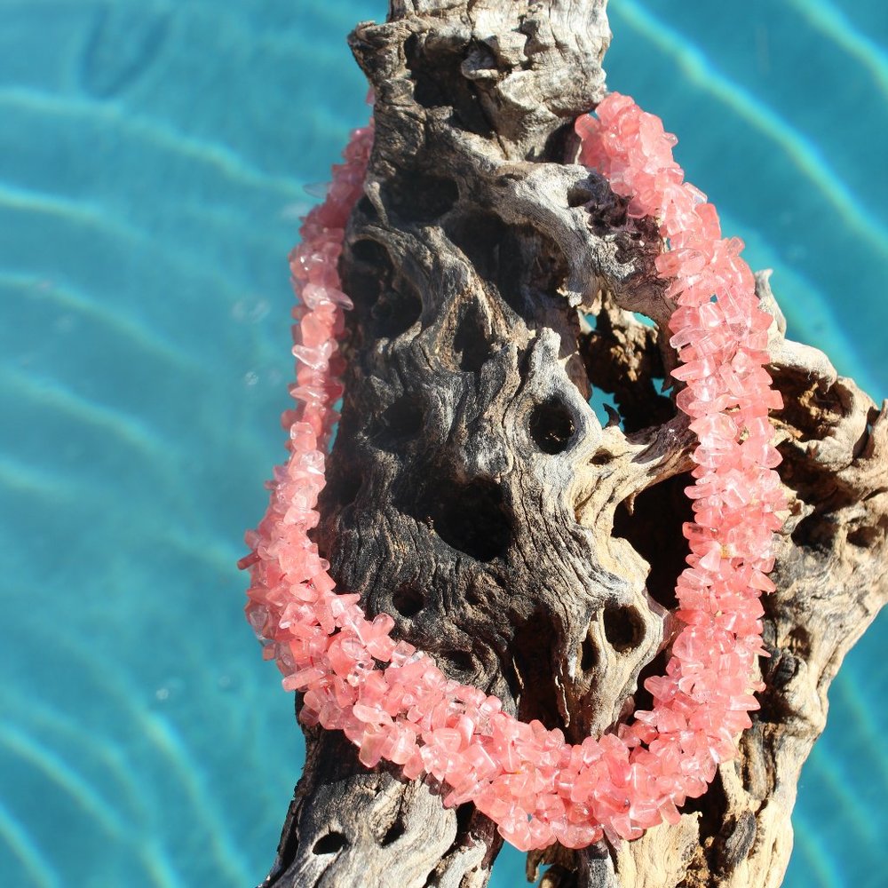 The Cleopatra Collection/Cherry Quartz Necklace